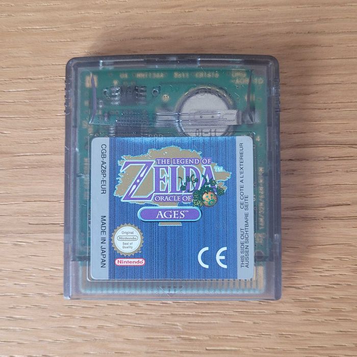 The Legend of Zelda Oracle of Ages (GBC) - Completo com Caixa e Manual