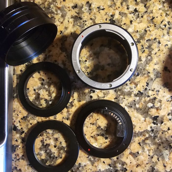 Aneis adaptação lentes e para-sois.