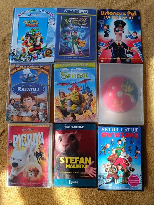 Zestaw 52 płyt większość bajek na dvd