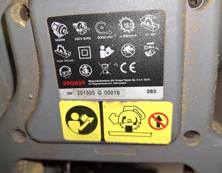 Pilarka piła stołowa GRAPHITE 59G824 używana