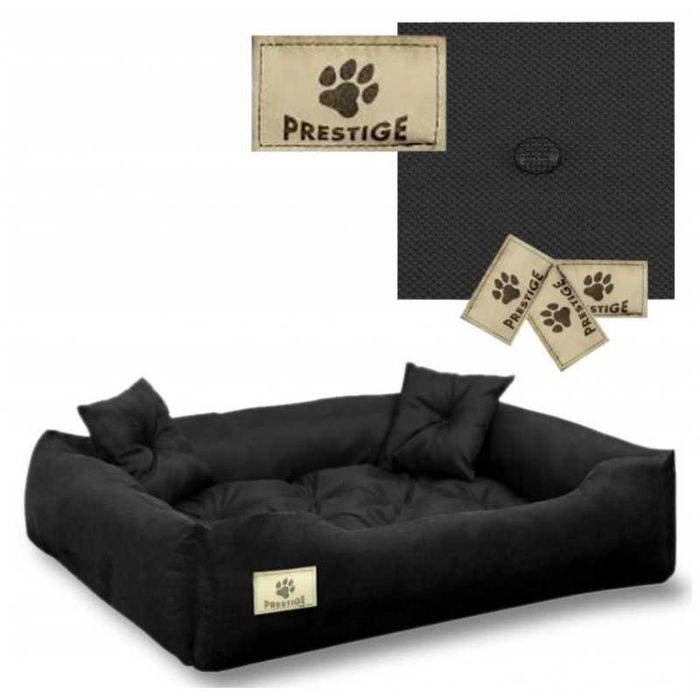 Legowisko dla psa kojec PRESTIGE 145x115 czarne lub szare mata leżanka