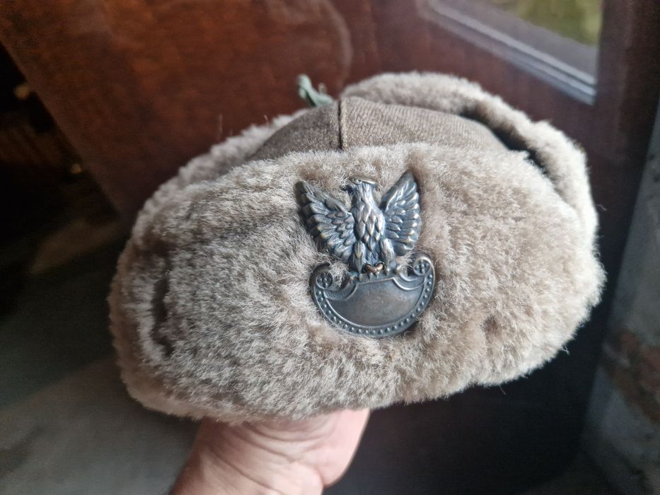Czapka wojskowa zimowa z lat 50