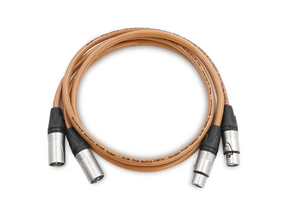 Melodika XLR - XLR Brown Sugar 1m Przewód Interkonekt SKLEP RATY