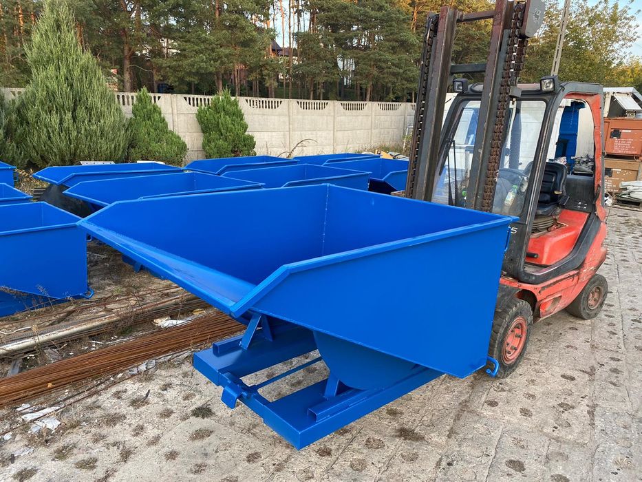 Pojemnik samowyładowczy 1,5 m3 koleba na odpady