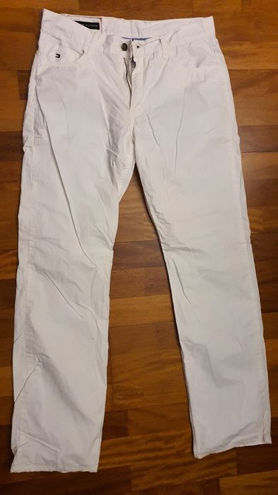 Spodnie Tommy Hilfiger białe 33/34 L