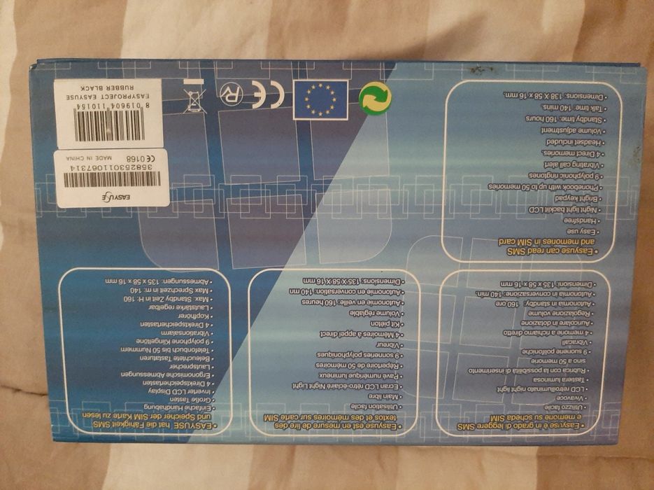 Telemóvel NOVO EasyUse GSM+Bateria/Carregador/Auscultadores
