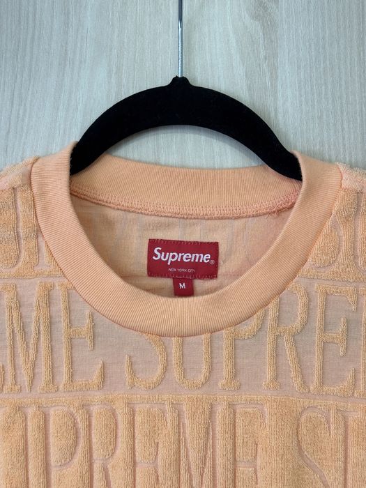 Оригінальний лонг Supreme Logo Stripe Terry розмір М