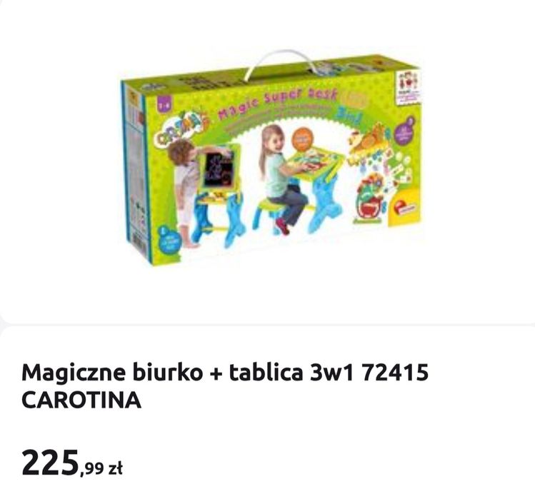 Tablica podświetlana suchościeralna magiczne biurko z krzesełkiem