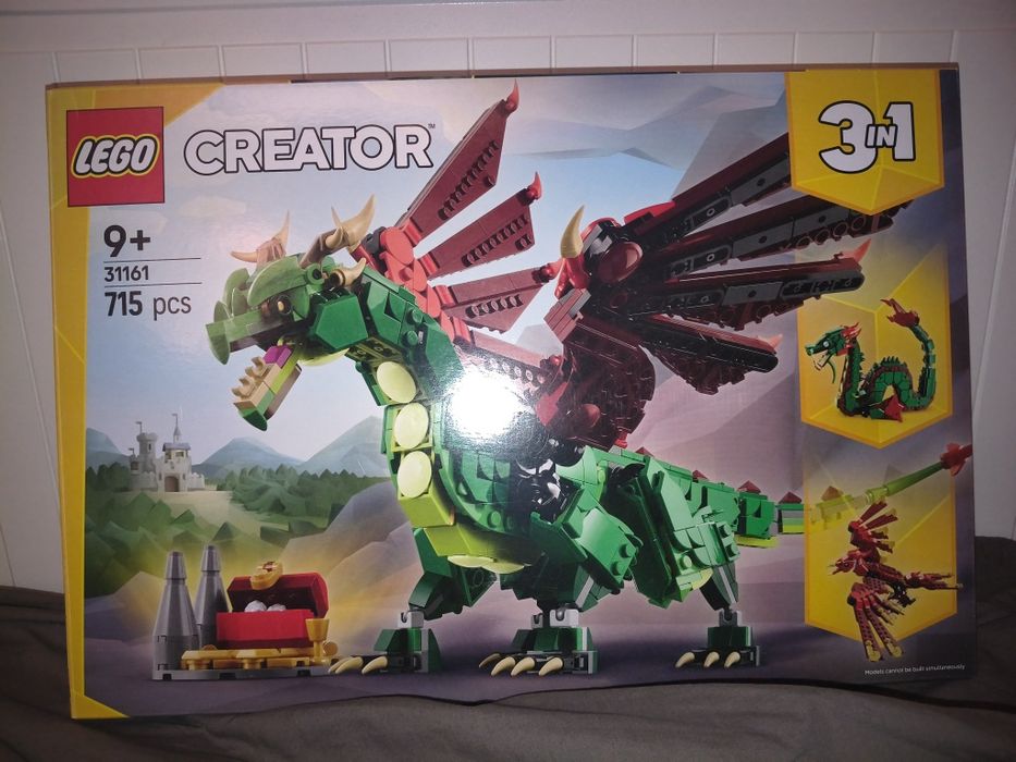 Lego Creator 3w1 31161 zielony smok