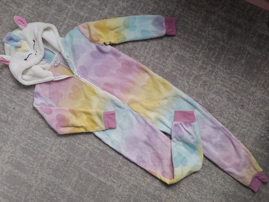 Piżama Kombinezon jednorożec 122/128