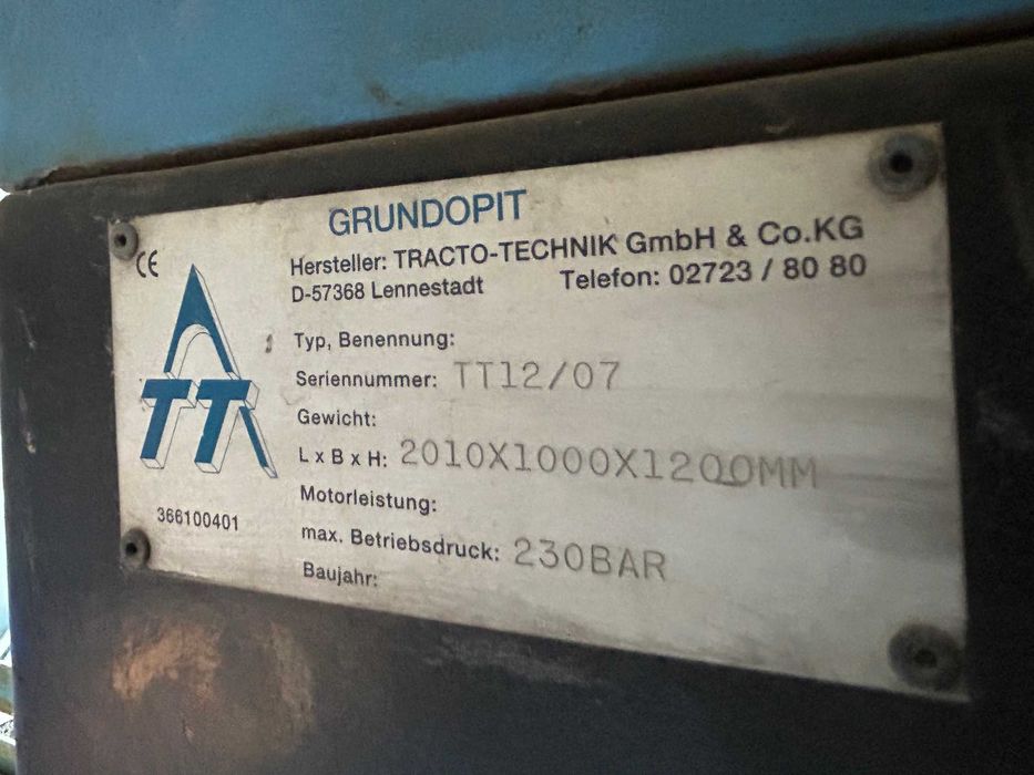 Wiertnica do przewiertów sterowanych GRUNDOPIT 40/60