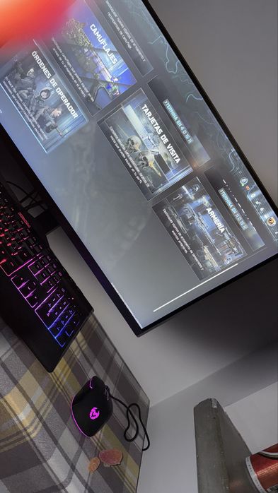 monitor rato e teclado