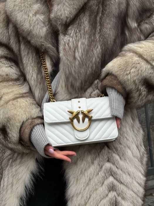 Сумочка Pinko Mini Love Bag One Simply Puff White