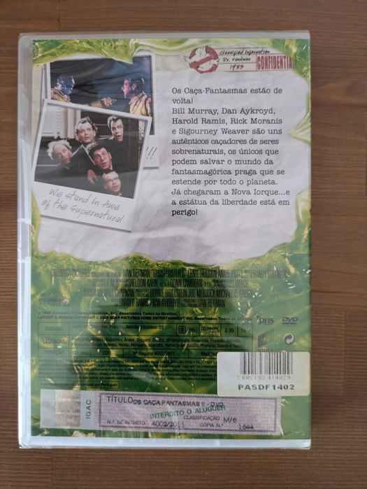 DVD NOVO e SELADO " OS Caça Fantasmas 2 " 1989