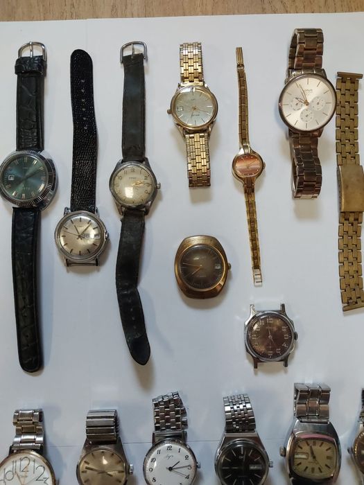 Zegarek. zegarki. Mechaniczny zegarek. Polot. Slava. Pobeda.