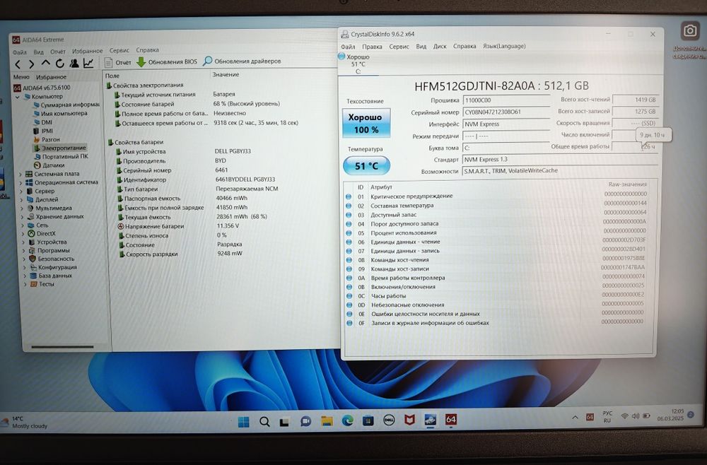 Dell 15,6" сенсорний IPS FHD, Core i5-1135G7, 16Gb DDR4, 512Gb SSD