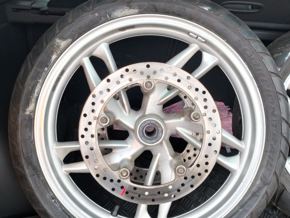 Koła BMW GS czujniki tarcze