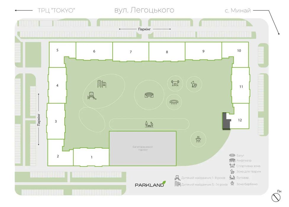 2-кімнатна квартира 81,6 м² з ремонтом в Ужгороді ｜ ЖК PARKLAND ｜ Новий район ｜ Від забудовника ｜ Без комісії - PL 12.54