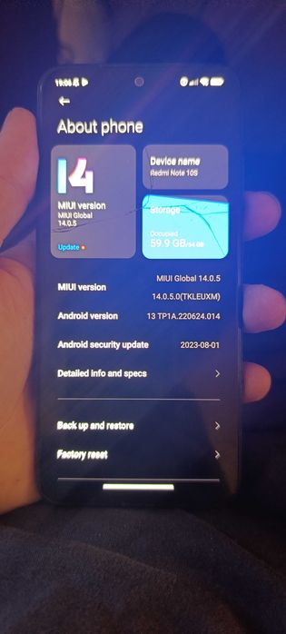 Xiaomi Redmi note 10s 6/64 б/у NFC