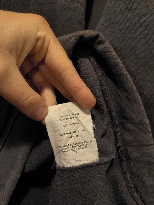 Bluza z Kapturem Levi's Gruba Małe Logo Levis Ciemnoszara