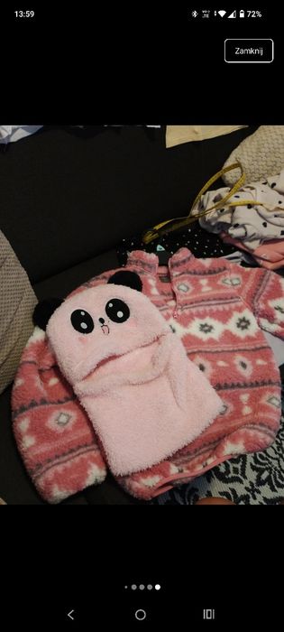 Bluza z polaru plus czapka kominiarka
