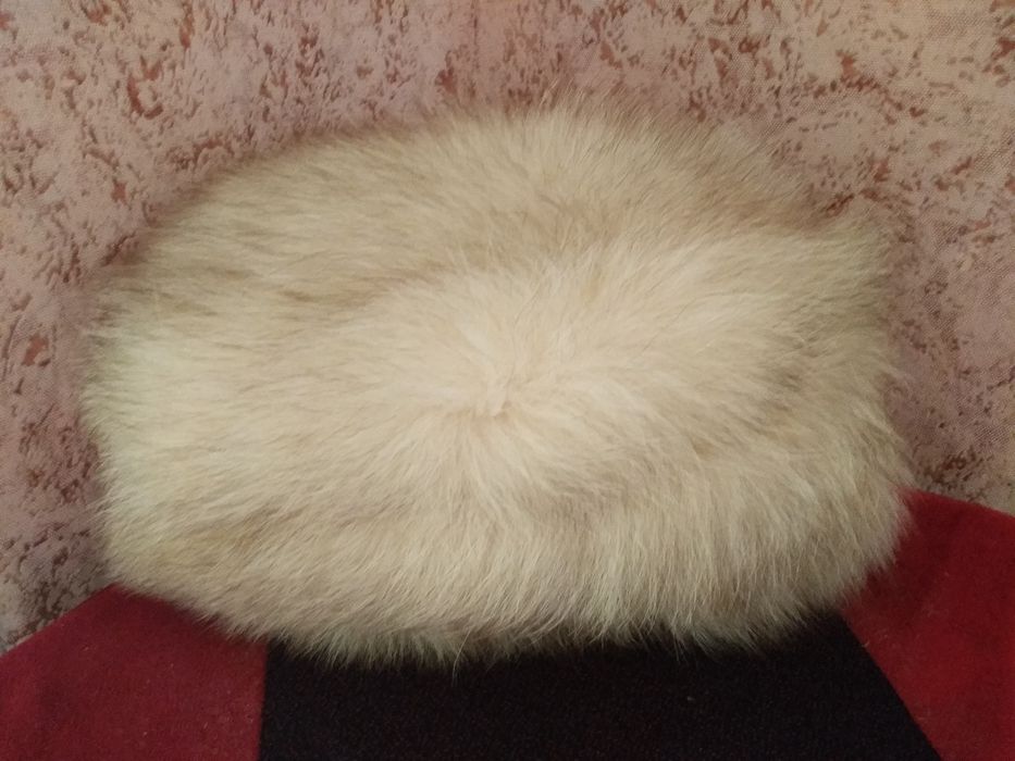 Шапка песцовая воротник