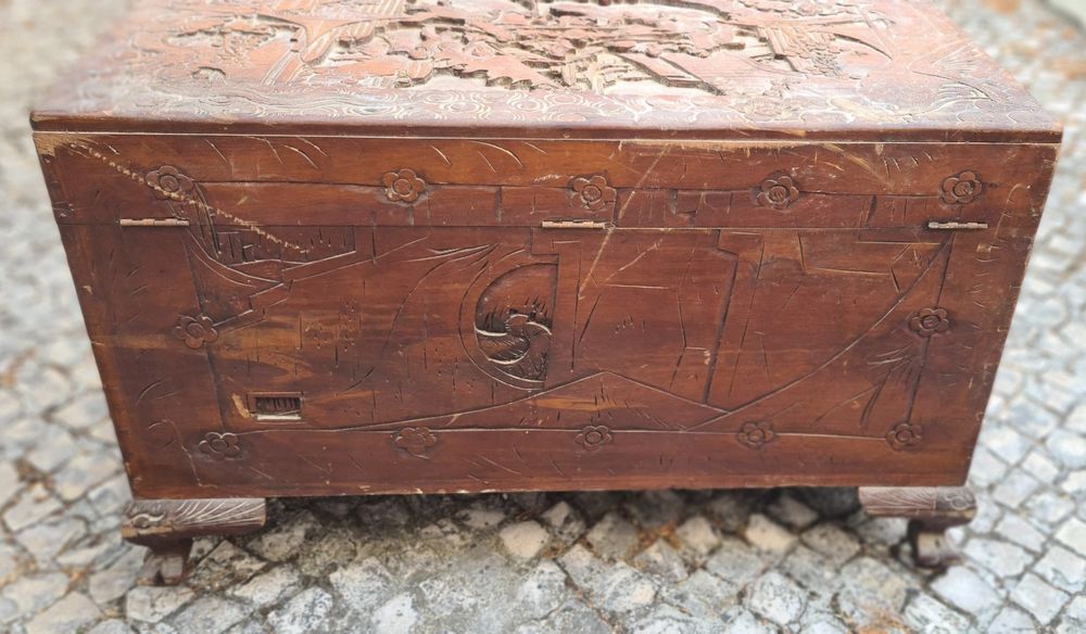 Arca Madeira trabalhada
