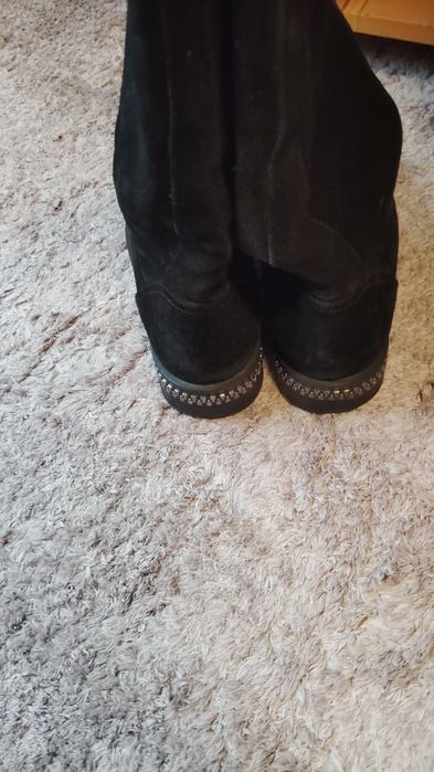 Чоботи зимові замша 37 р.