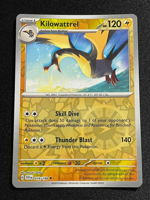 Carta Pokémon Kilowattrel 79/198 Scarlet & Violet