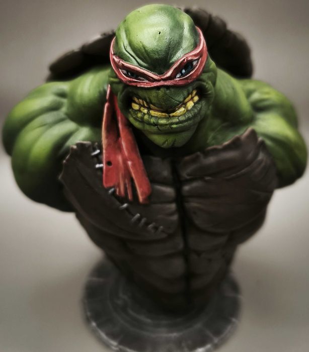 figurka kolekcjonerska ,  ręcznie malowany , żółw ninja