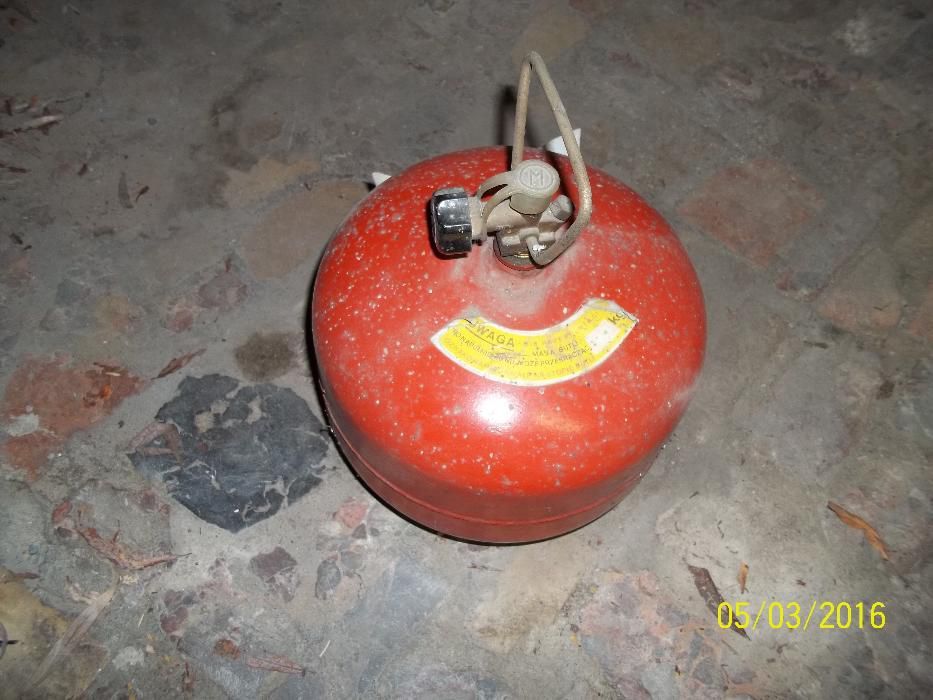 turystyczna butla gazowa propan-butan z okresu PRL