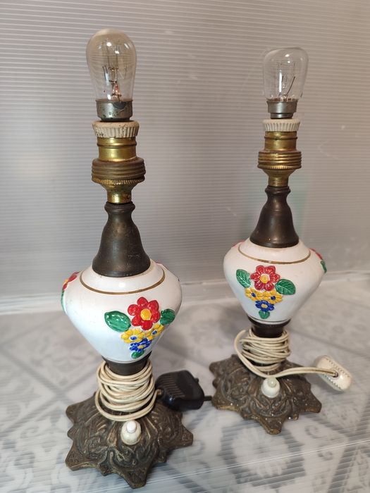 Par de candeeiros vintage