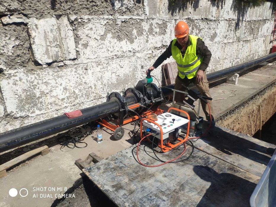 Монтаж наружного водопровода, стыковая и терморезисторная сварка труб