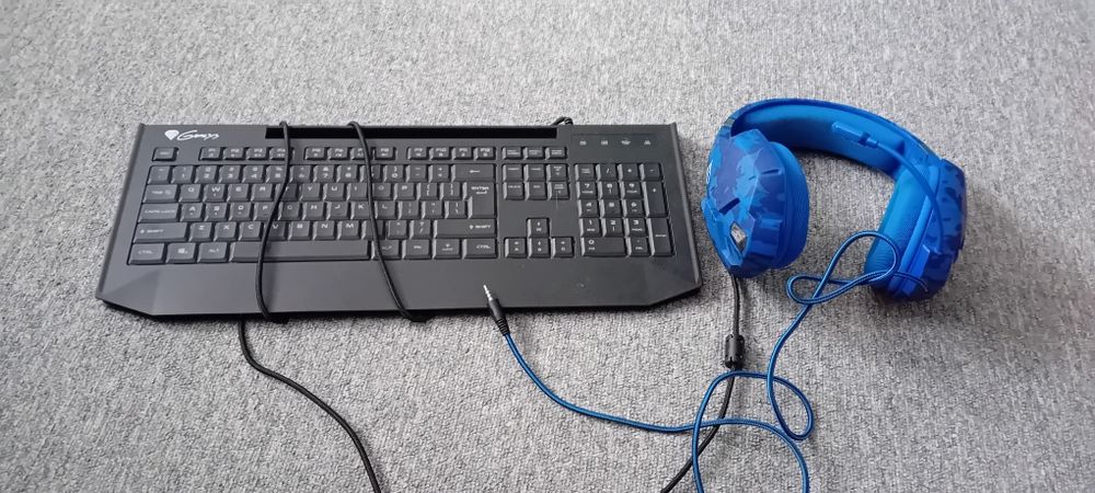 Słuchawki gxt322 i klawiatura genesys