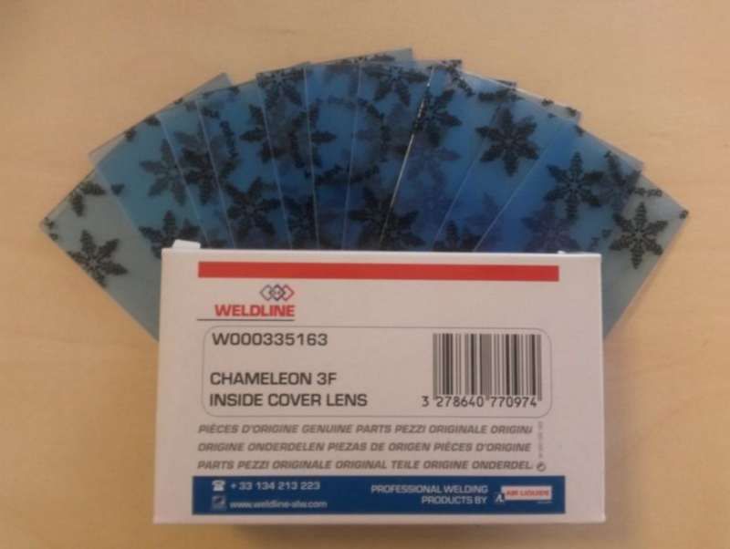 Embalagem filtro interior máscara soldar