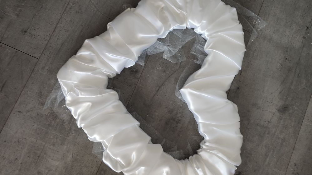 Serce dekoracyjne ślubne