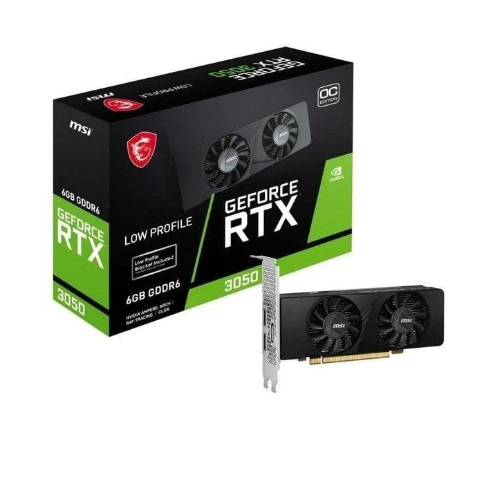 MSI GeForce RTX 3050 LP 6GB — Low Profile / Compact — 70W — Não precisa  cabo de alimentação