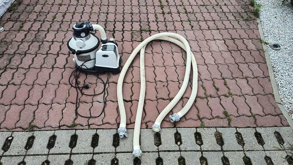 Pompa basenowa piaskowa intex sf90220-1 + basen Bestway Steel Pro Max