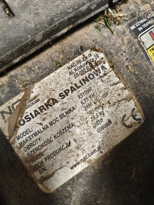 Kosiarka spalinowa z napędem NAC
