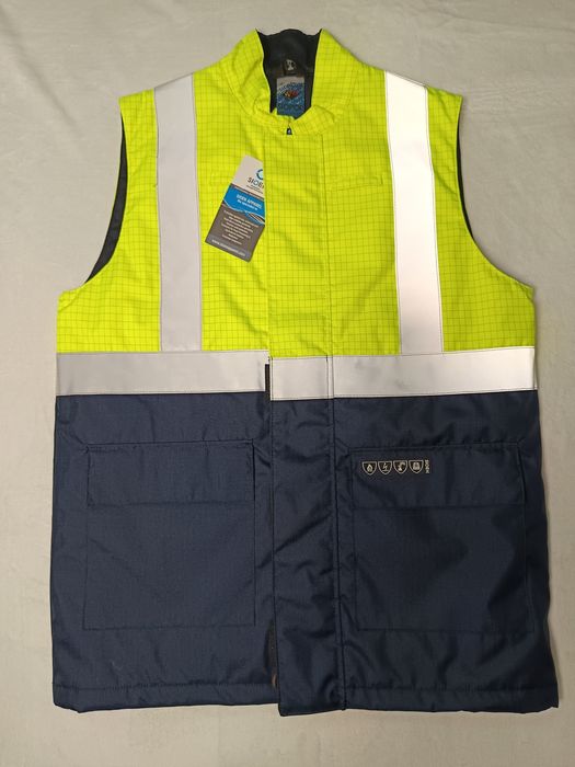 Bezrękawnik roboczy kamizelka odblaskowa spawalnicza ognioodporna multinorma nowa Sieon rozmiar M