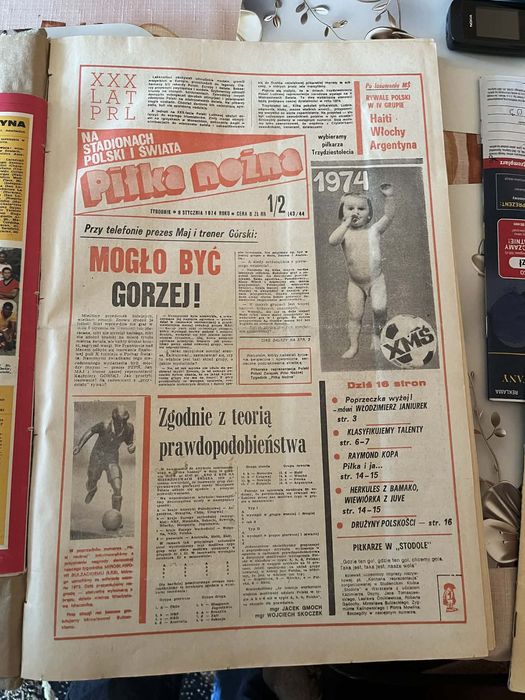 Tygodnik Piłka Nożna-Rocznik 1974 Komplenty