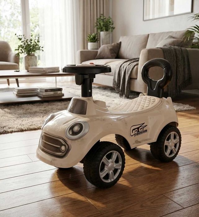 Nowy Jeździk Samochód Autko Dla Dzieci Pchacz Biały Na Prezent Święta