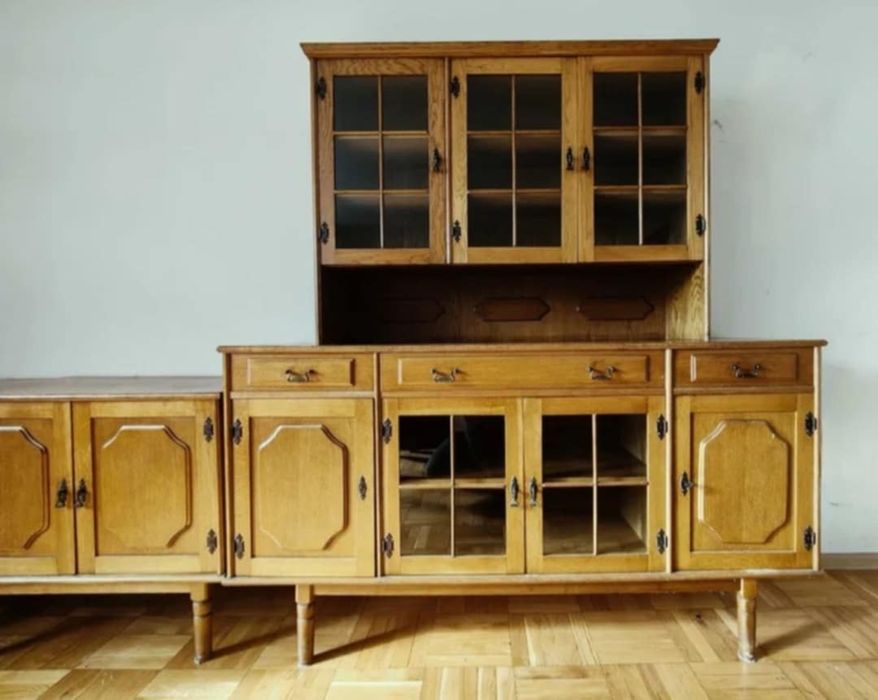 Meble kolekcjonerskie dębowe komplet polecam