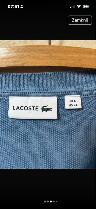 Sweter.     lacoste