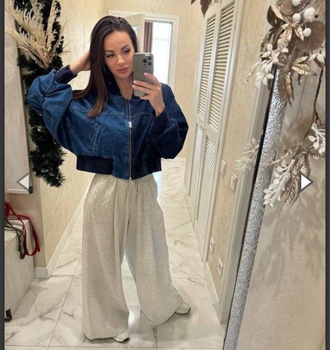 джинсовий бомбер Zara L