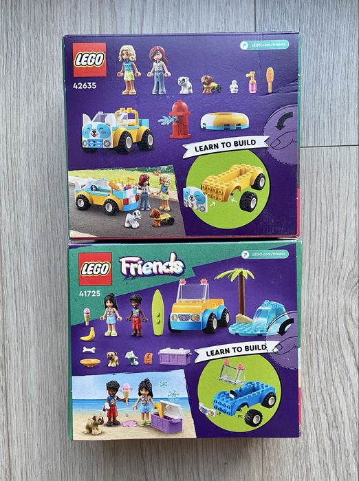 LEGO Friends 42635 Samochód do pielęgnacji psów 41725 łazikiem plażowy