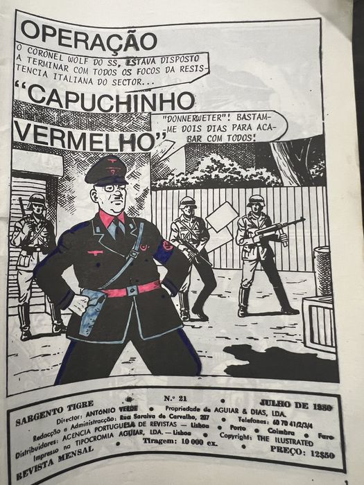 Livros Banda Desenhada “Sargento Tigre”