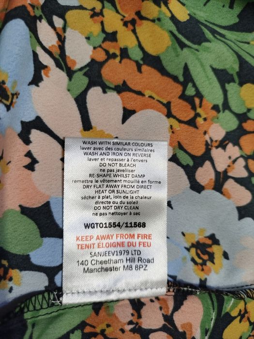 Яркая новая цветочная Блуза Wednesday's Girl с завязками (Размер S)