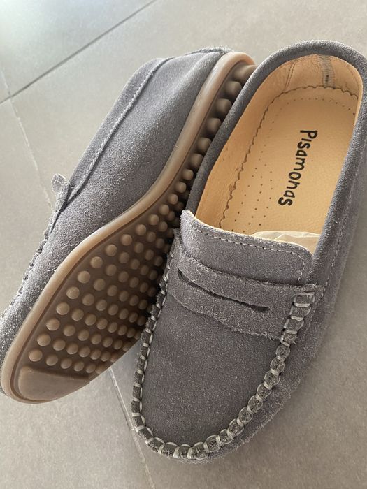 Sapato mocassim rapaz cinza t. 33
