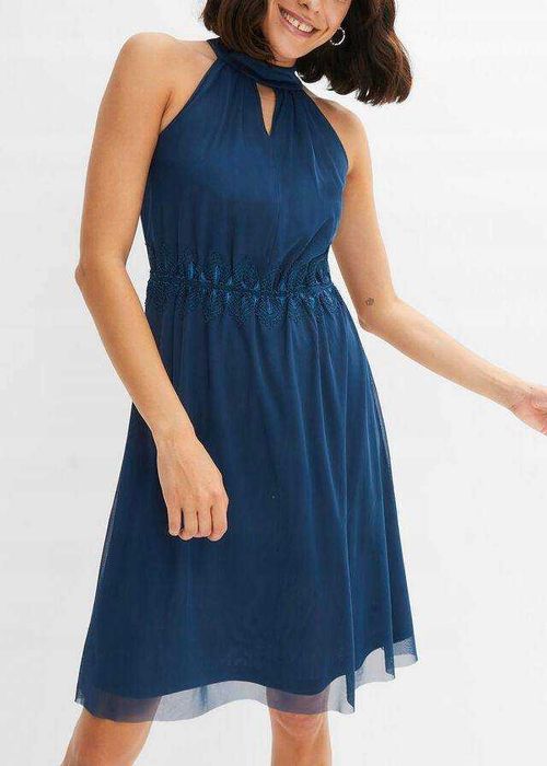 Sukienka mini | Bonprix | Niebieska | XL - 48/50